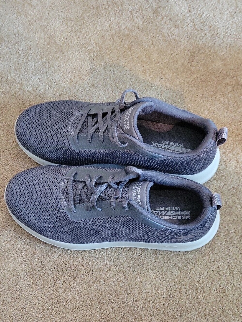 Skechers New Men’s Charcoal Gray Mesh Slip-On Sneakers - 12 X-Wide. - Picture 2 of 5